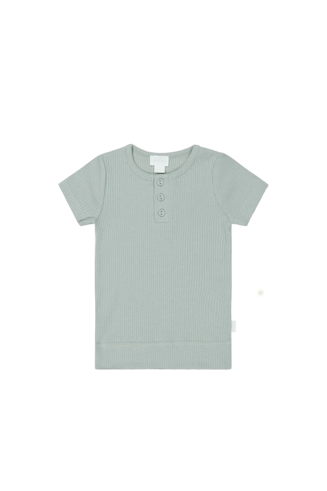 Jamie Kay Organic Cotton Modal Henley Tee - Mineral