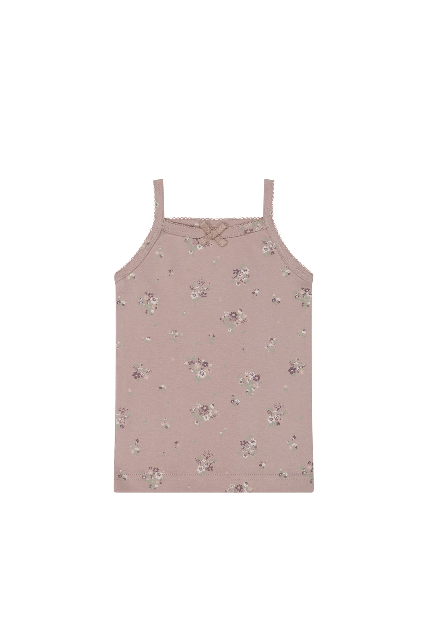 Jamie Kay Organic Cotton Singlet - Lauren Floral Fawn