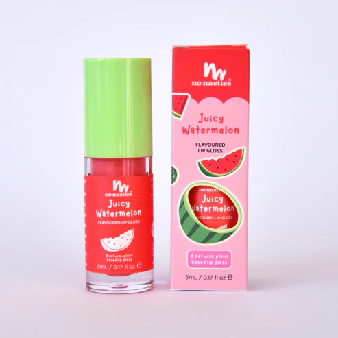 No Nasties Natural Kids Lip Gloss Juicy Watermelon