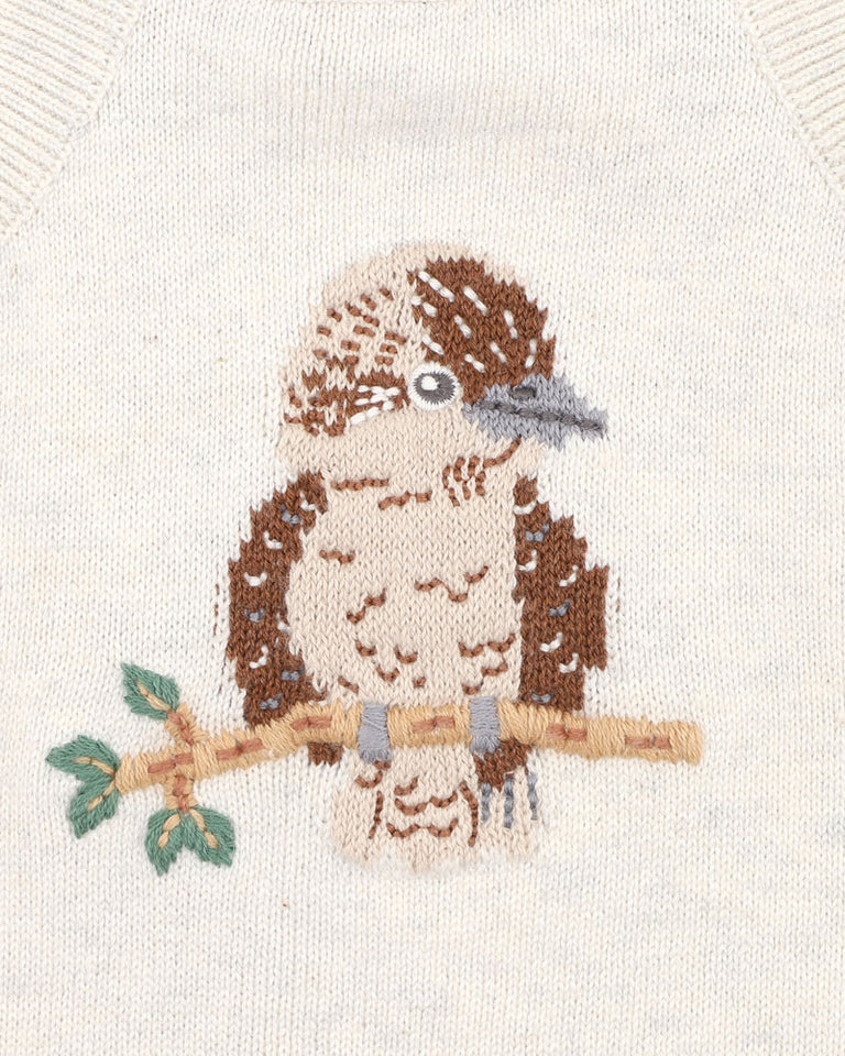 Minihaha Australiana Kookaburra Knit Bodysuit