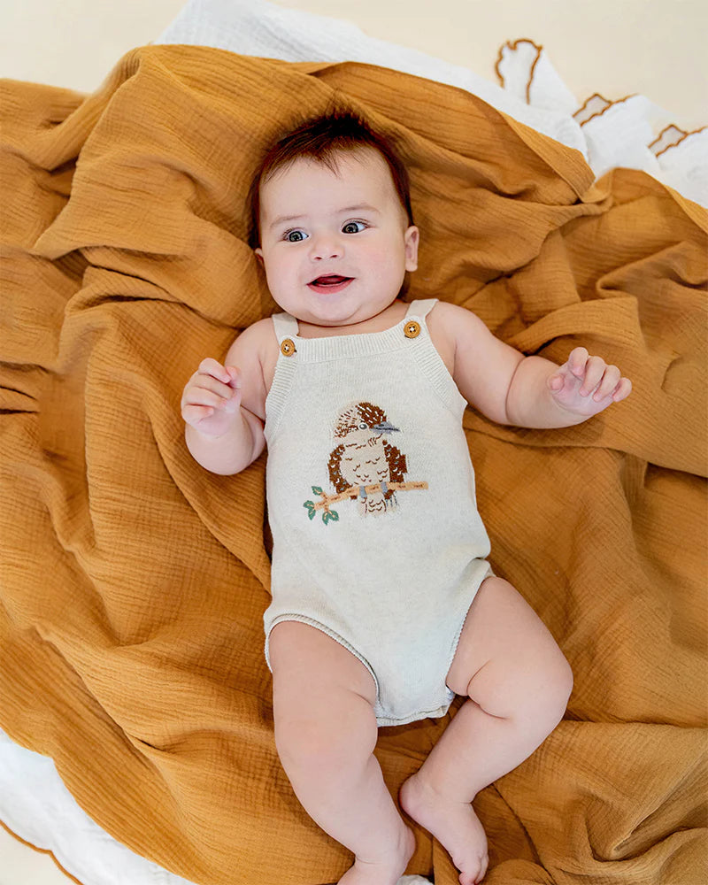 Minihaha Australiana Kookaburra Knit Bodysuit