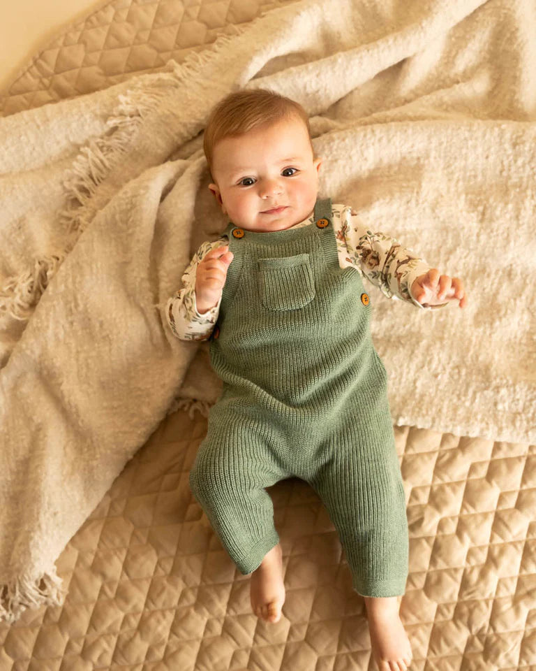 Minihaha Charlie Organic Knitted Overalls
