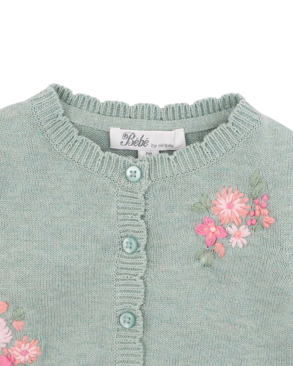 Minihaha Chelsea Organic Hand Embroidered Cardi