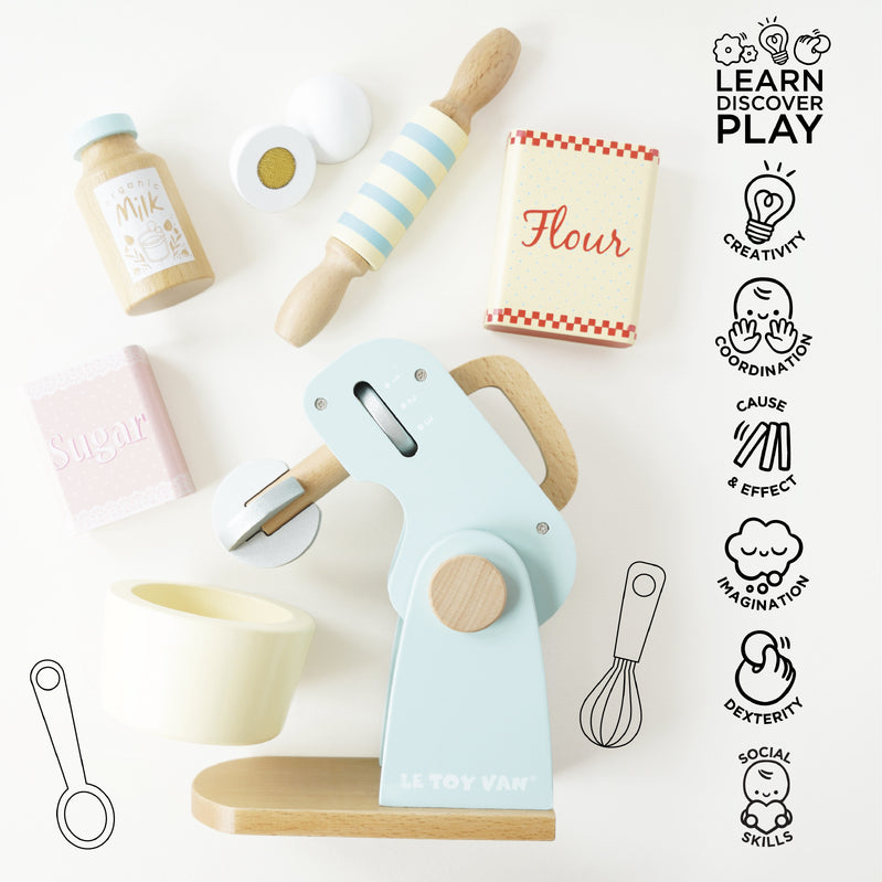 Le Toy Van Wooden Mixer Set