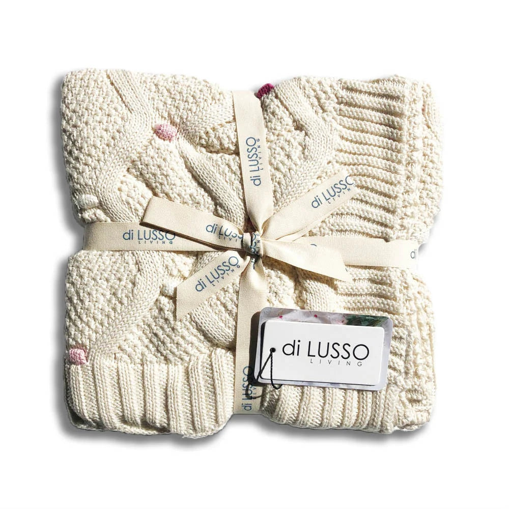Di Lusso Living Lucy Baby Blanket - Pink