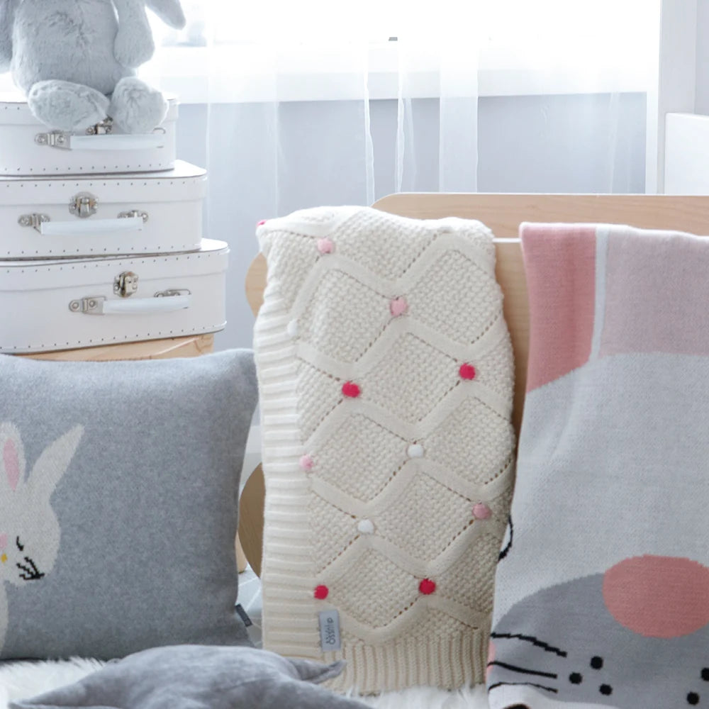 Di Lusso Living Lucy Baby Blanket - Pink