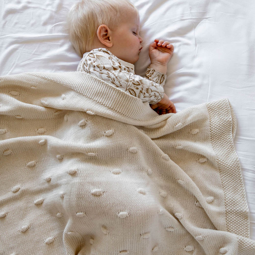 Di Lusso Living Marshmallow Blanket - Natural