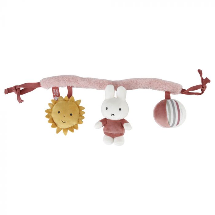 Miffy Fluffy Car Seat Toy - Pink
