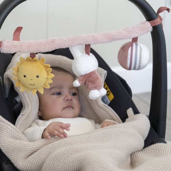 Miffy Fluffy Car Seat Toy - Pink