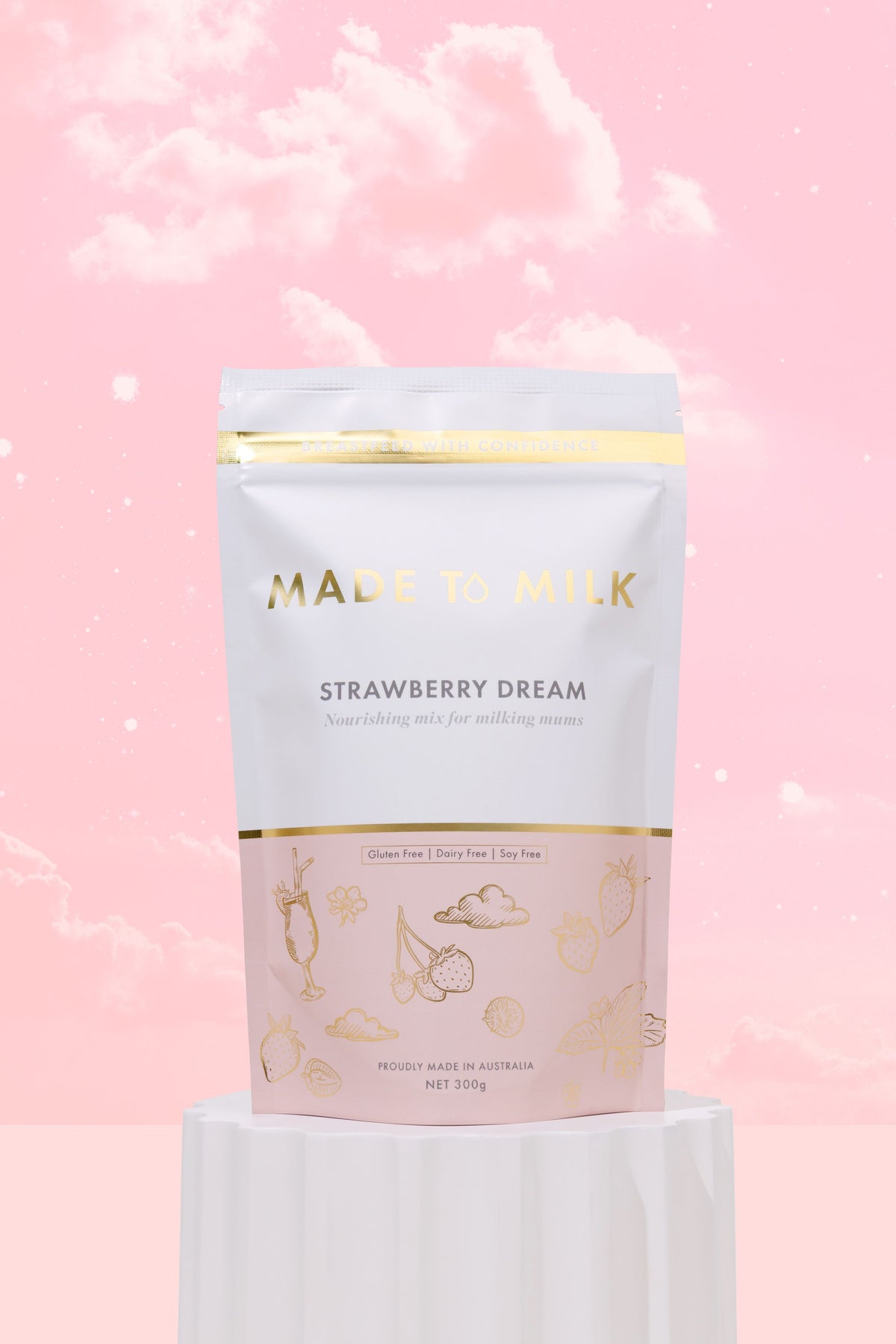Made To Milk Strawberry Dream Lactation Drink 300g