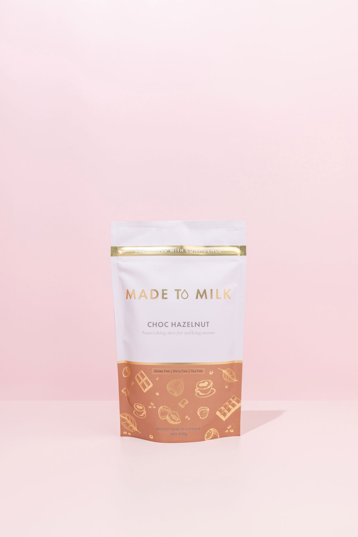 Made to Milk Choc Hazelnut Lactation Drink Mix 300g