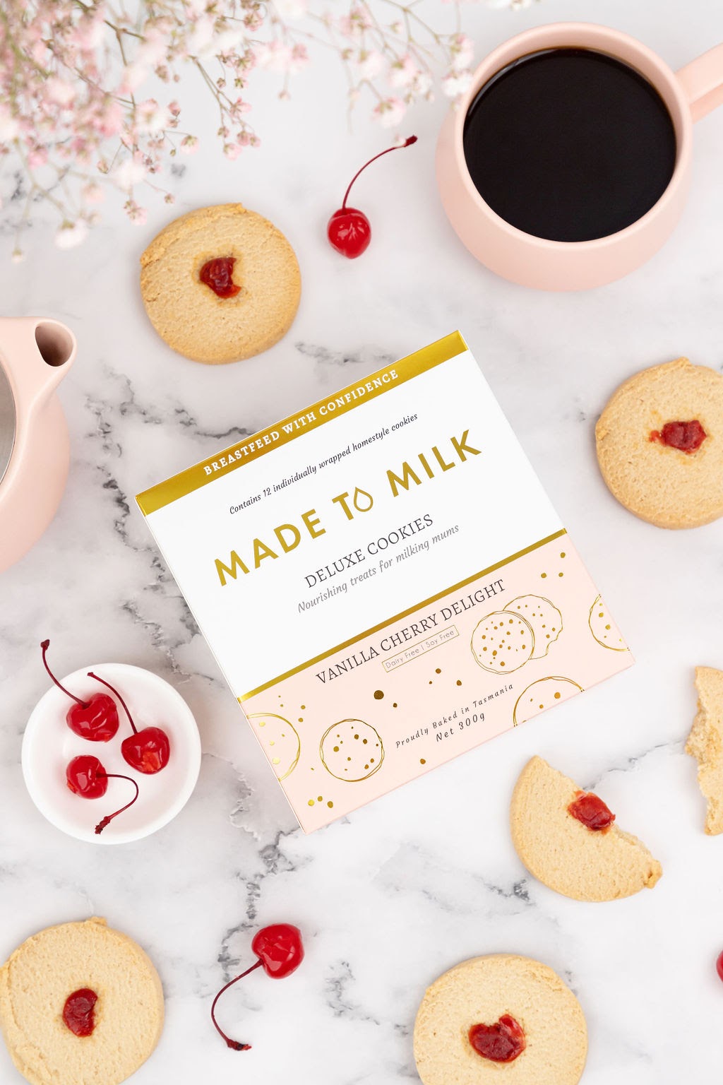 Made to Milk Lactation Cookies - Vanilla Cherry Delight Cookies