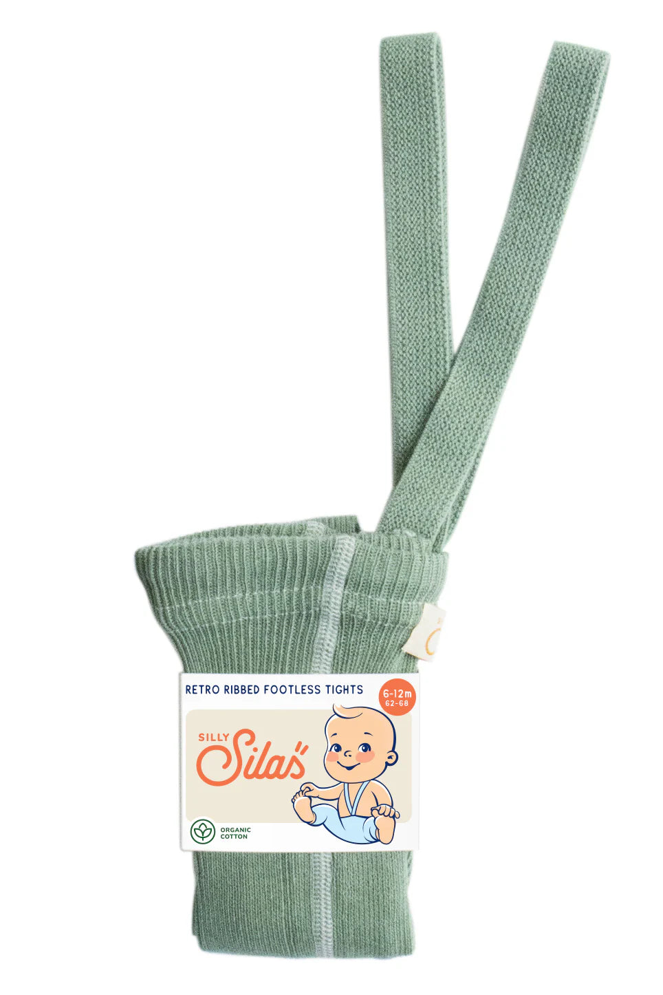 Silly Silas Footless Tights - Matcha Oat Latte
