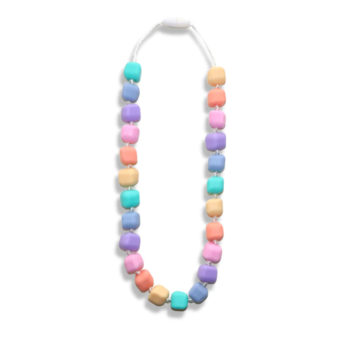 Jellystone Princess and the Pea Chew Necklace - Pastel