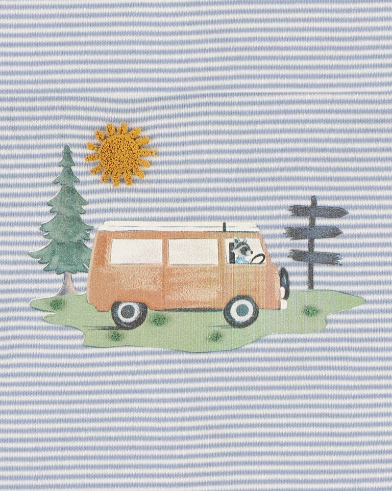 Minihaha Alvin Organic Stripe LS Bodysuit