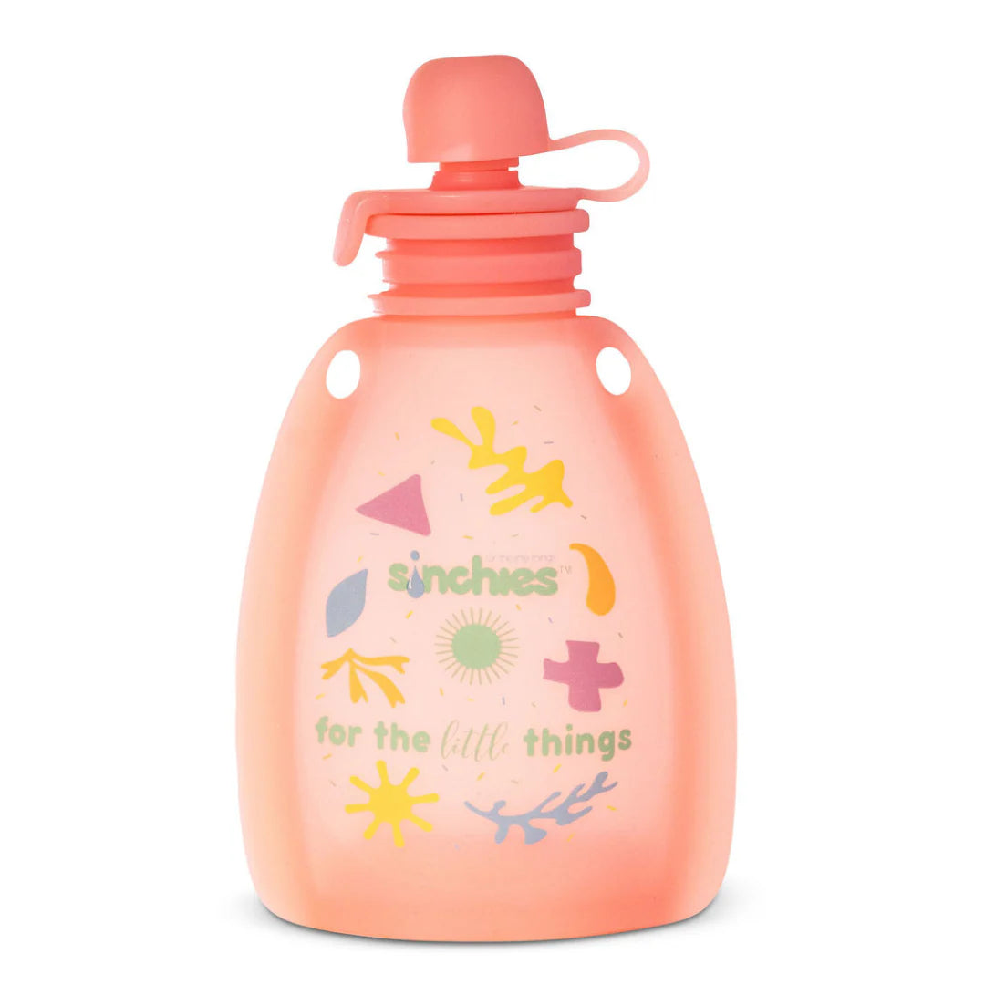 Sinchies Silicone Squeezy Pouch - Pastel Pink