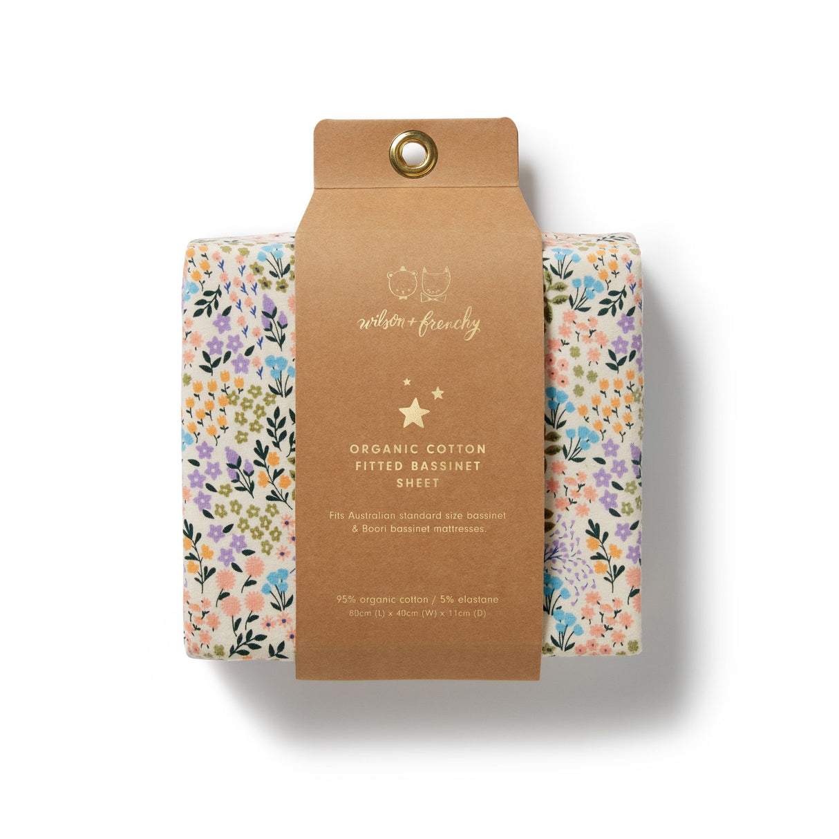 Wilson + Frenchy Organic Bassinet Sheet - Tiny Bloom