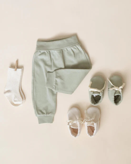 Quincy Mae Baby Pant - Sage