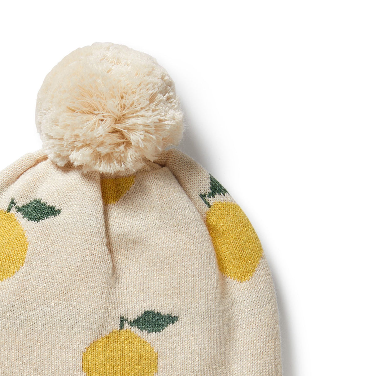 Wilson + Frenchy Organic Knitted Jacquard Hat - Lemony