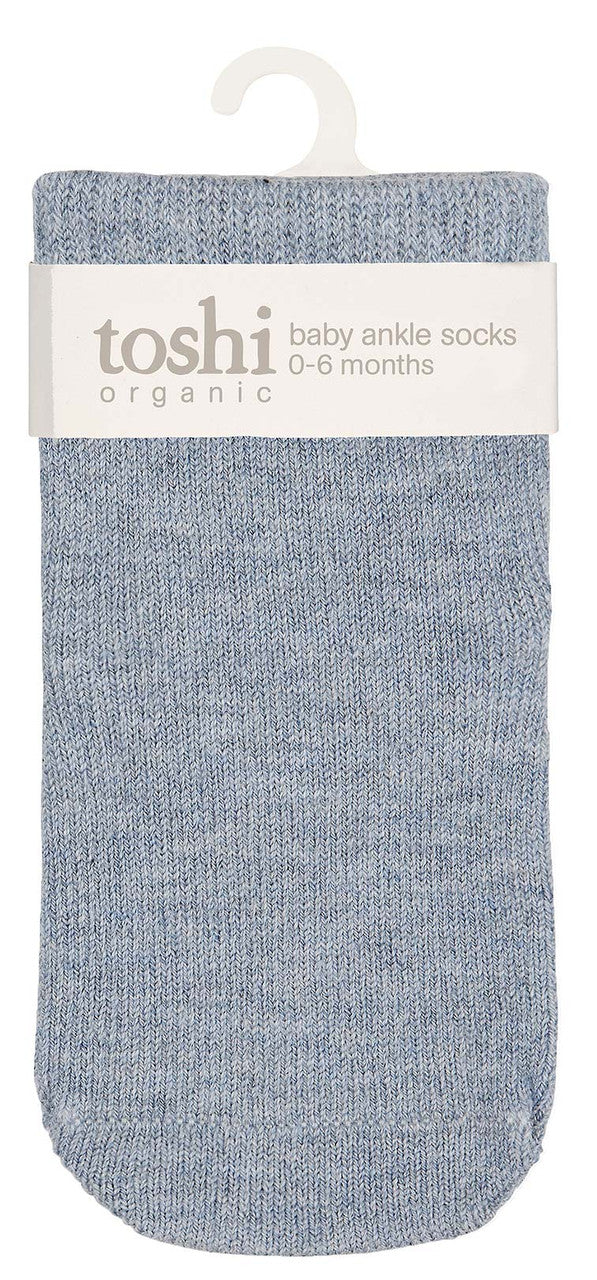 Toshi Organic Ankle Socks - Lake