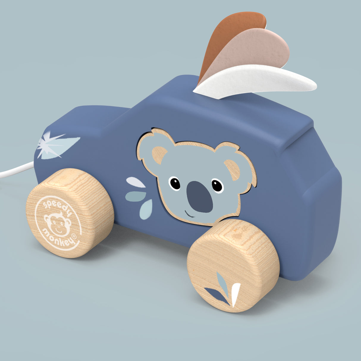 Speedy Monkey Pull Along Car