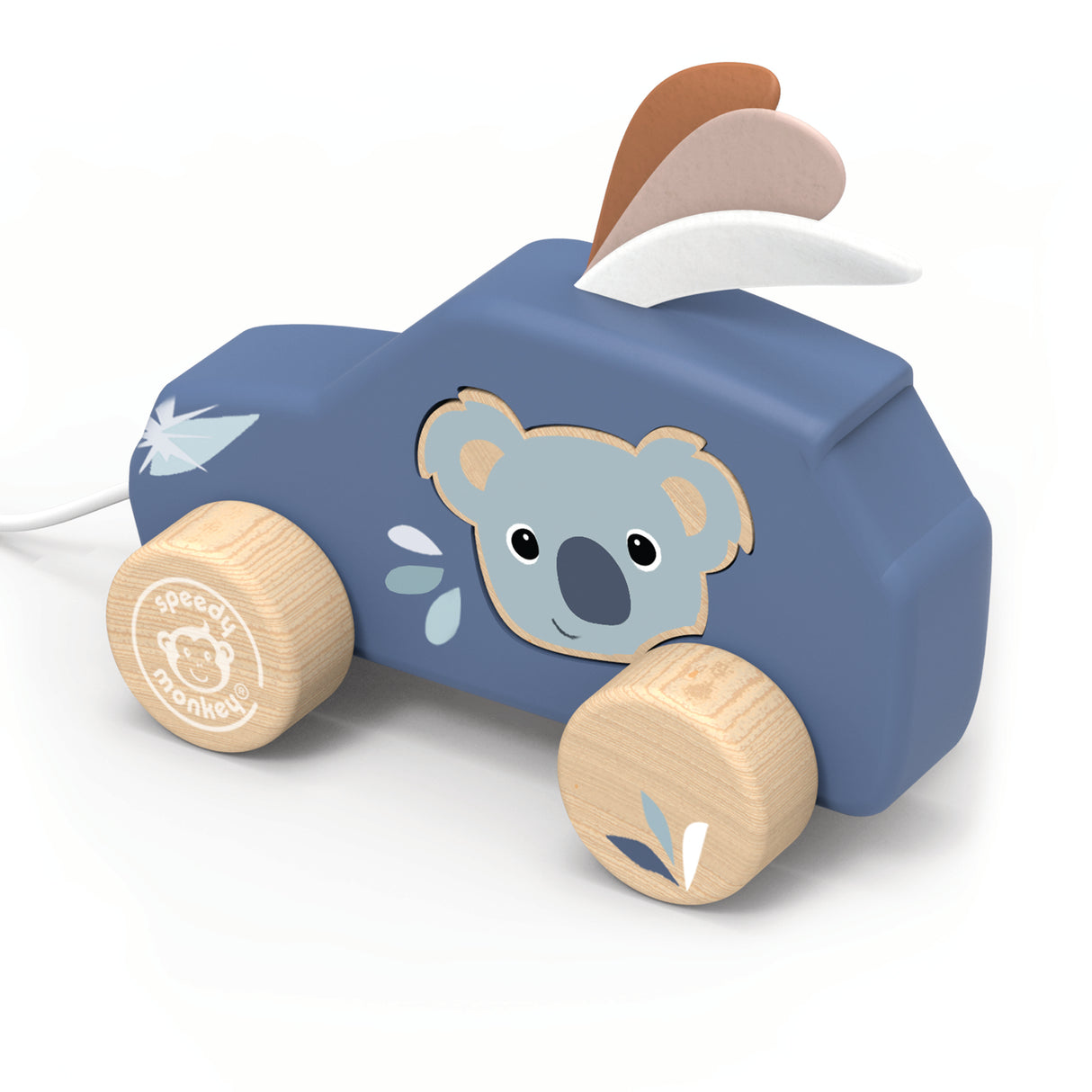 Speedy Monkey Pull Along Car