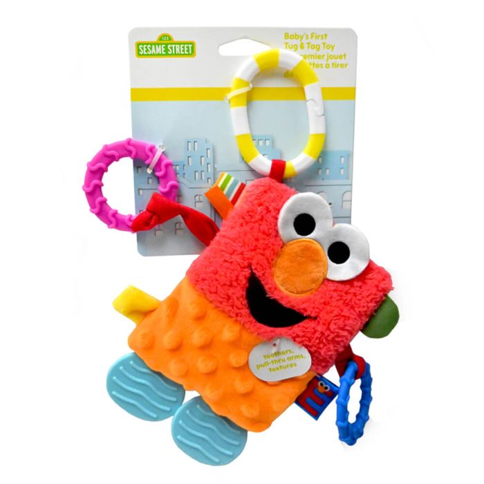 Sesame Street Tug + Tag Toy - Elmo