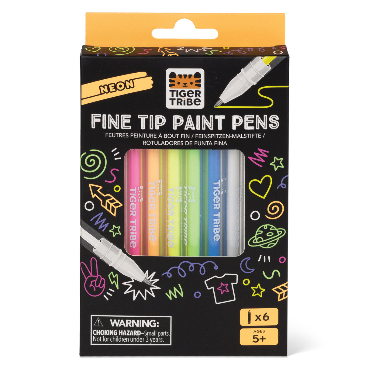 Tiger Tribe Neon Fine Tip Paint Pens