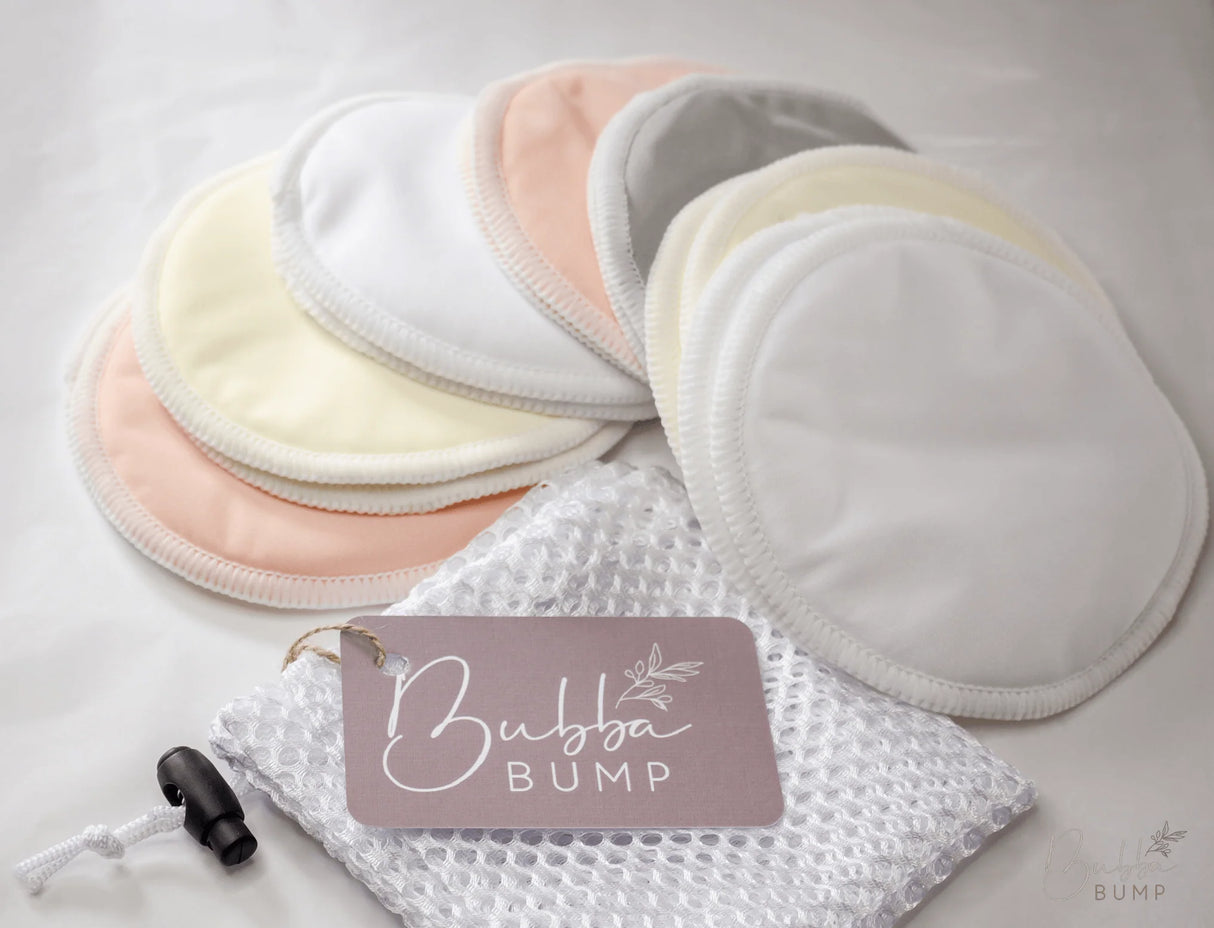 Bubba Bump Organic Bamboo Reusable Breast Pads 14 pack