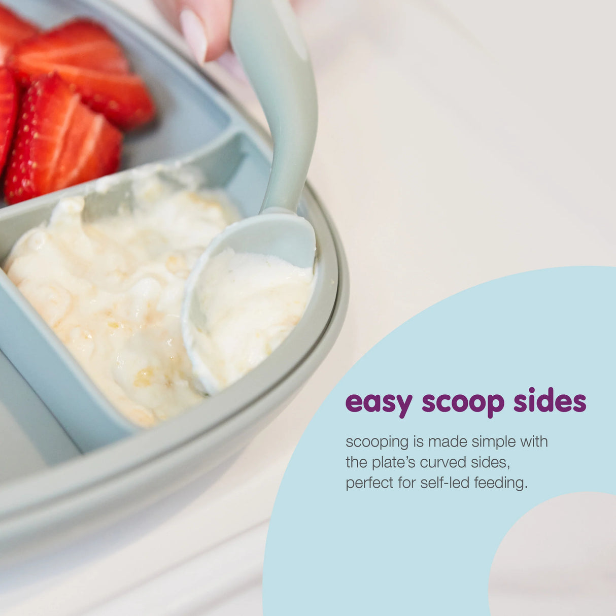 b.box 2 in 1 Suction Plate - Sage