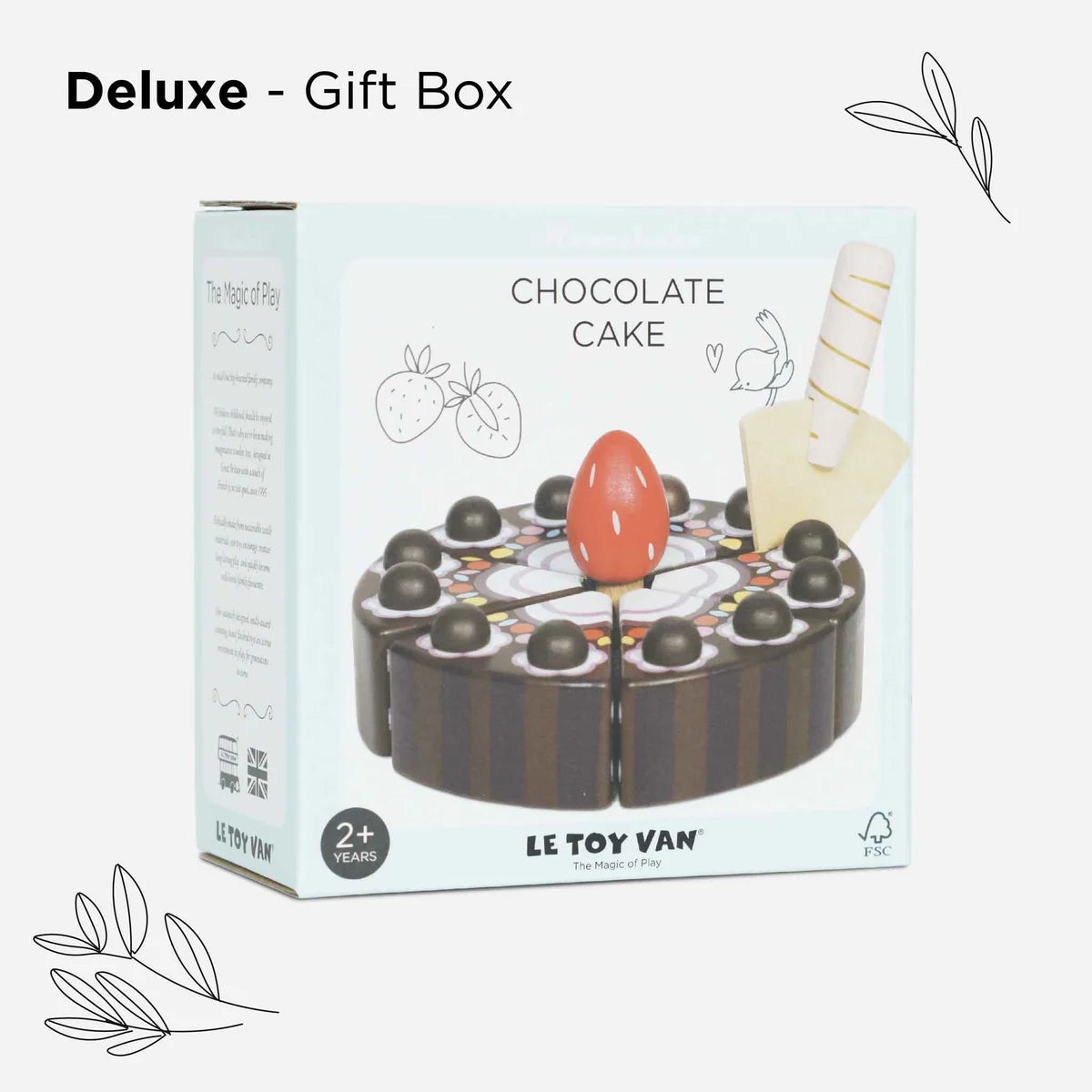 Le Toy Van Wooden Chocolate Gateau Cake