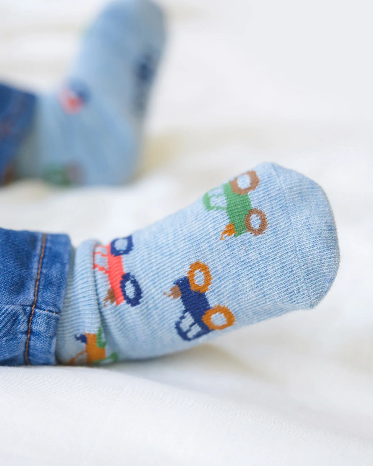 Toshi Organic Ankle Socks - Tiny Tractors