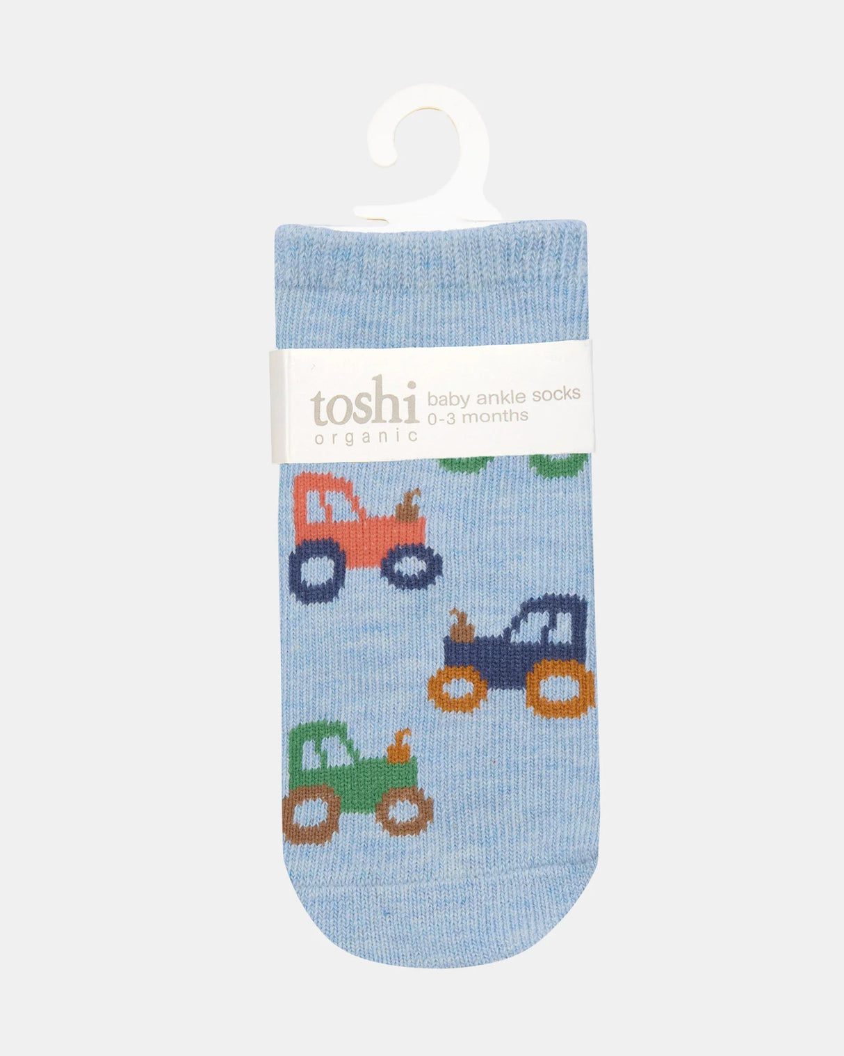 Toshi Organic Ankle Socks - Tiny Tractors