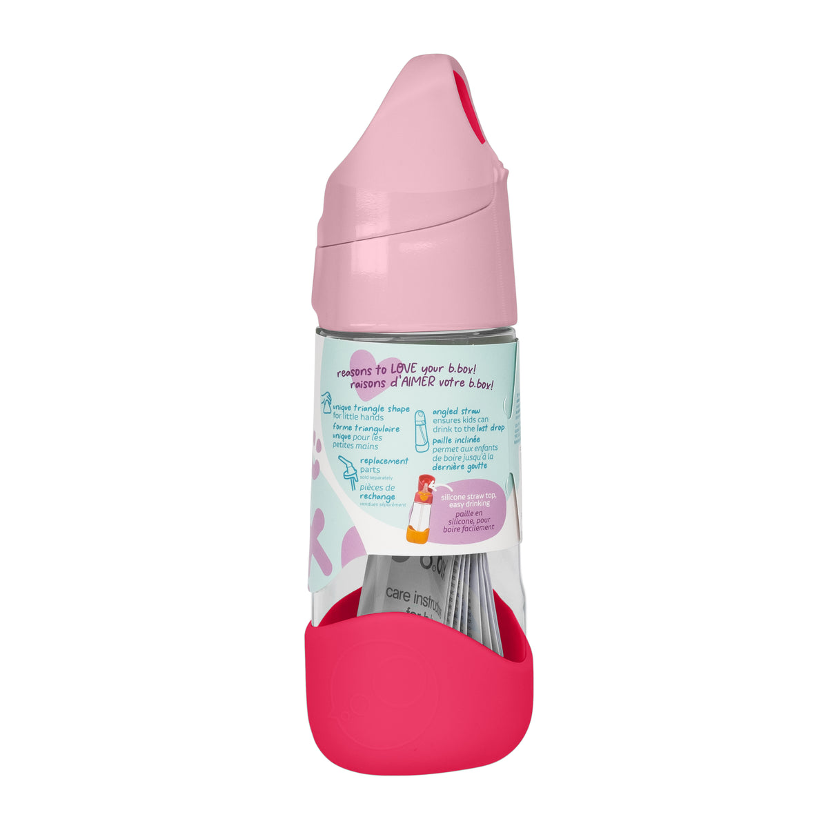 b.box Tritan Drink Bottle 450ml - Flamingo Fizz