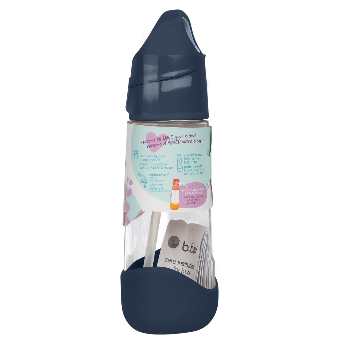 b.box Tritan Drink Bottle 600ml- Midnight