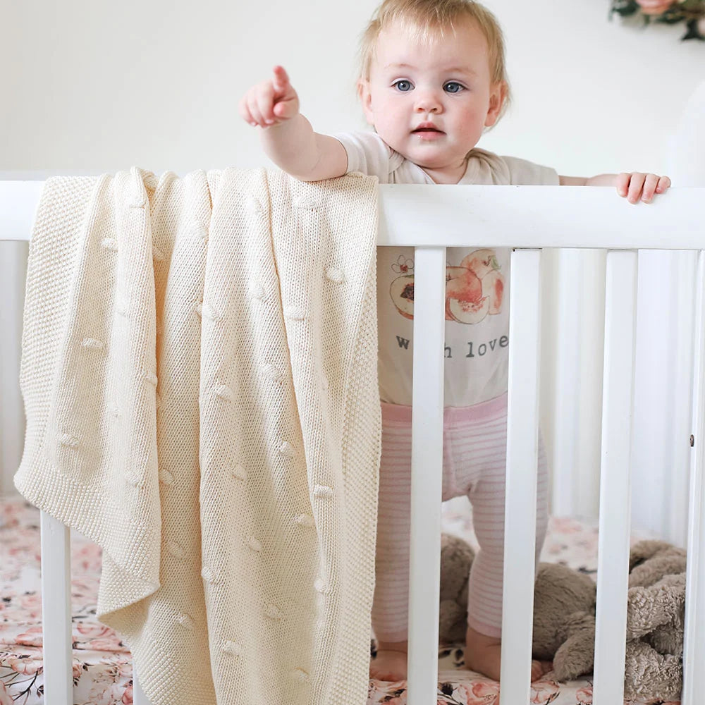 Di Lusso Living Marshmallow Blanket - Natural