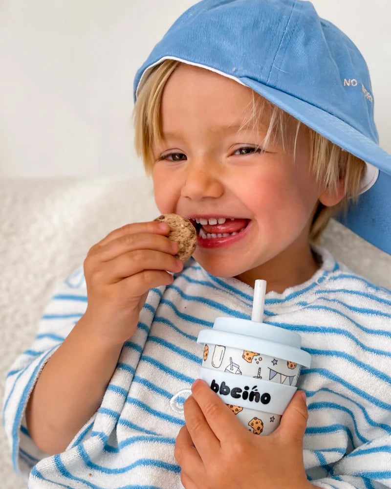 bbcino 120mL Babycino Cup - Tough Cookie (Blue)