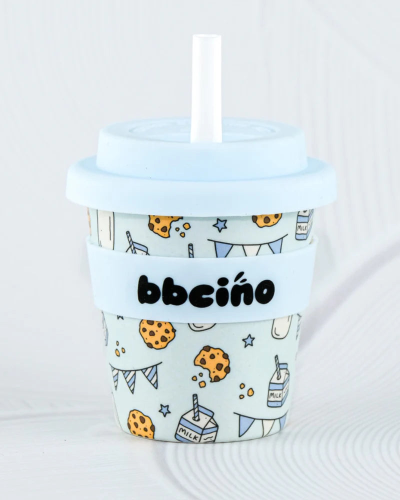 bbcino 120mL Babycino Cup - Tough Cookie (Blue)