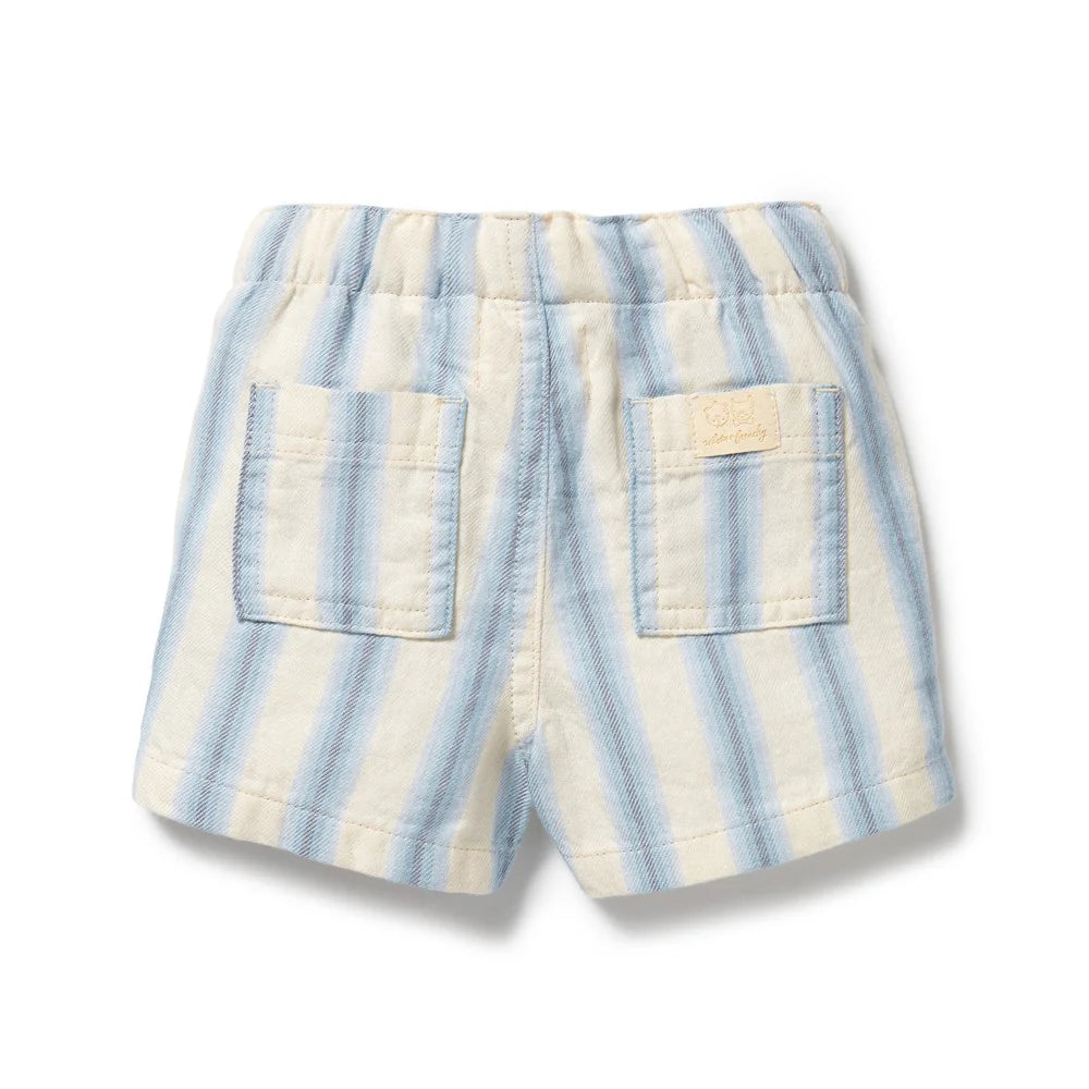 Wilson + Frenchy Deep Blue Stripe Organic Short