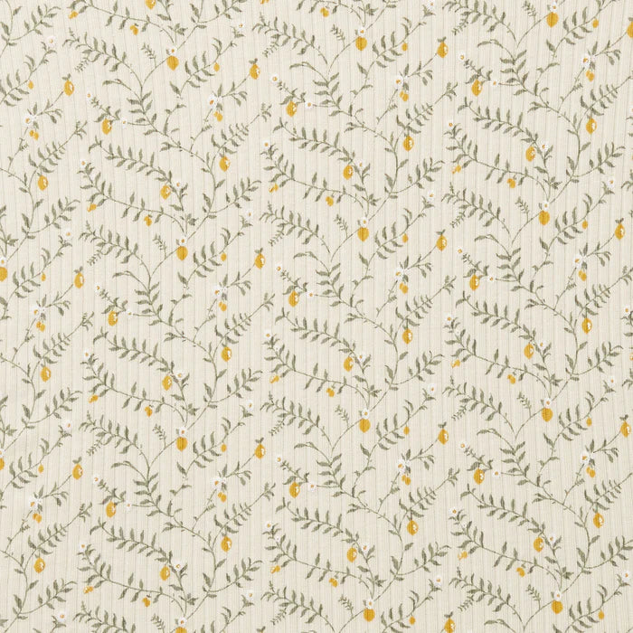 Wilson + Frenchy Lemon Leaf Organic Bassinet Sheet