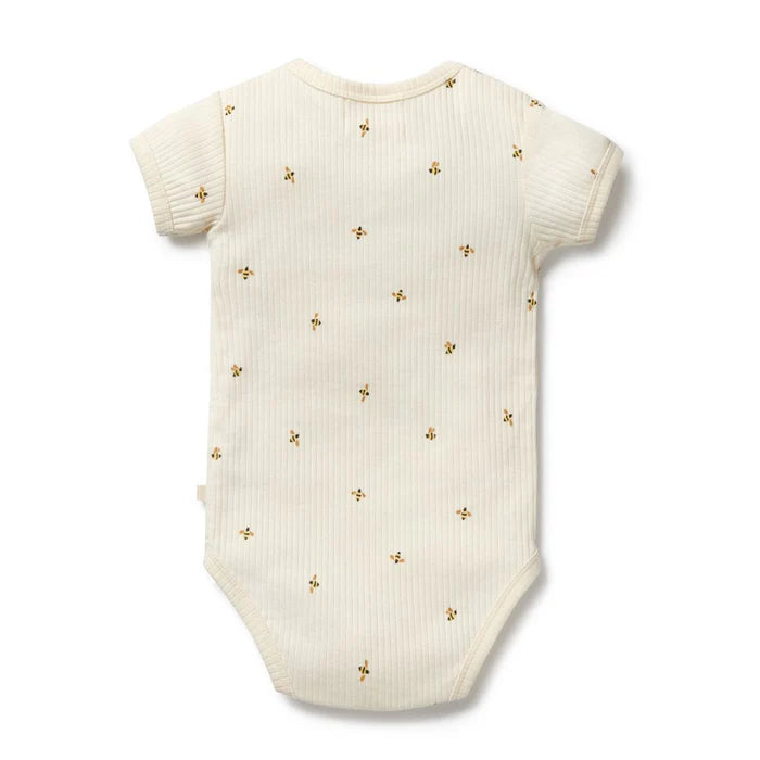 Wilson + Frenchy Bee Mine Organic Henley Bodysuit
