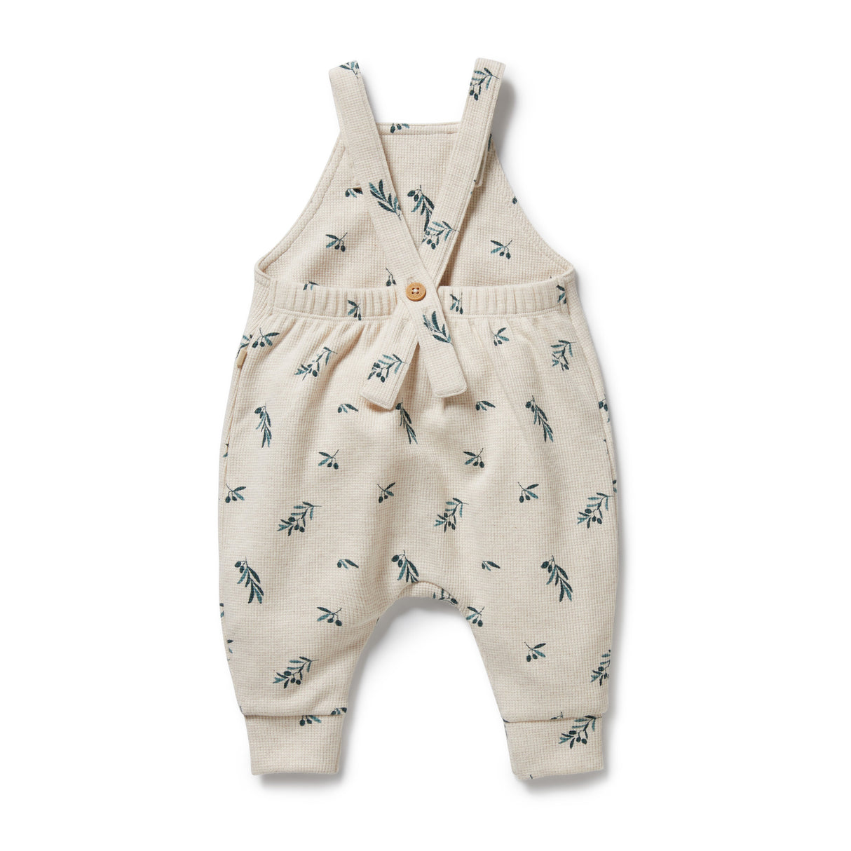 Wilson + Frenchy Organic Cotton Wattle Overalls - Little Olive