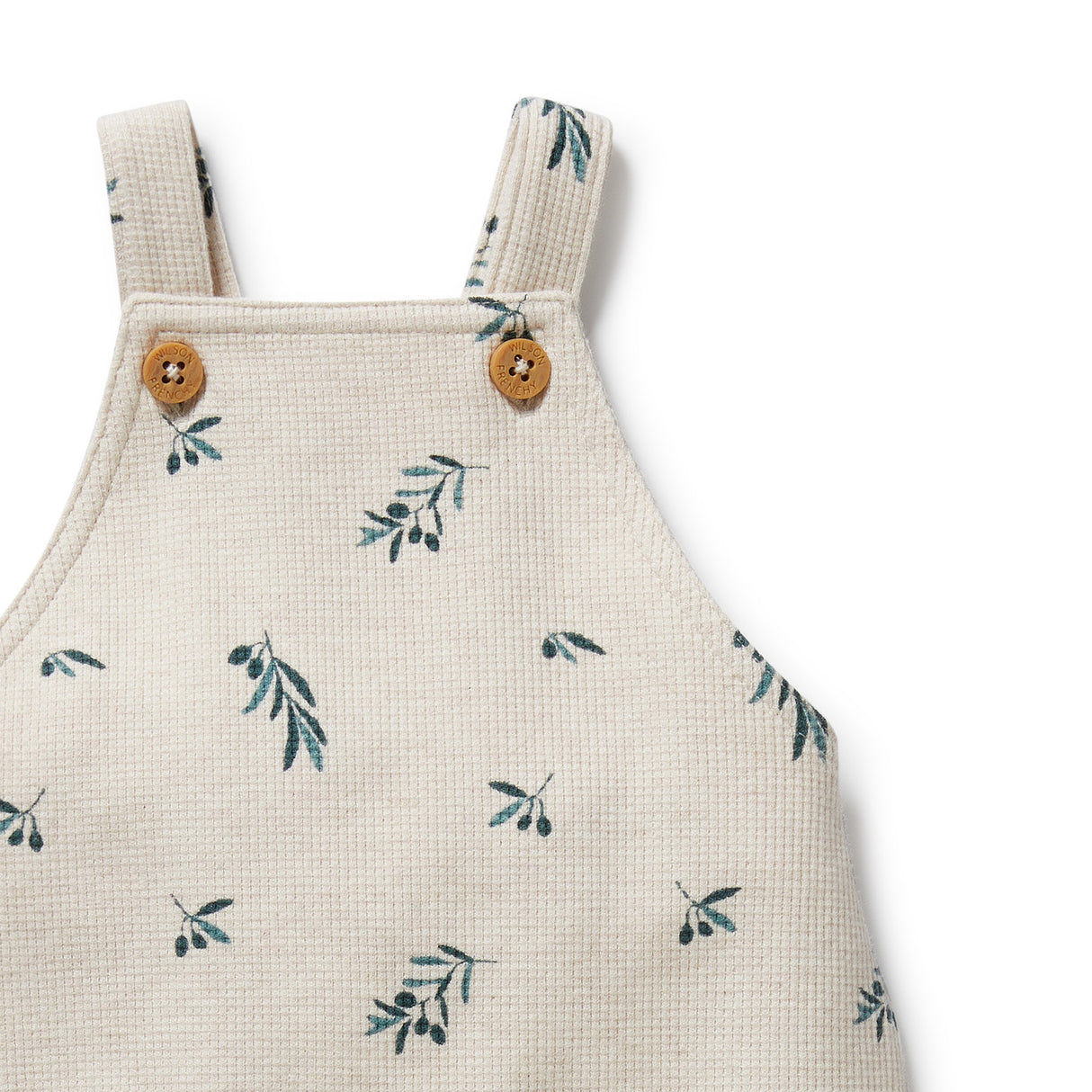 Wilson + Frenchy Organic Cotton Wattle Overalls - Little Olive