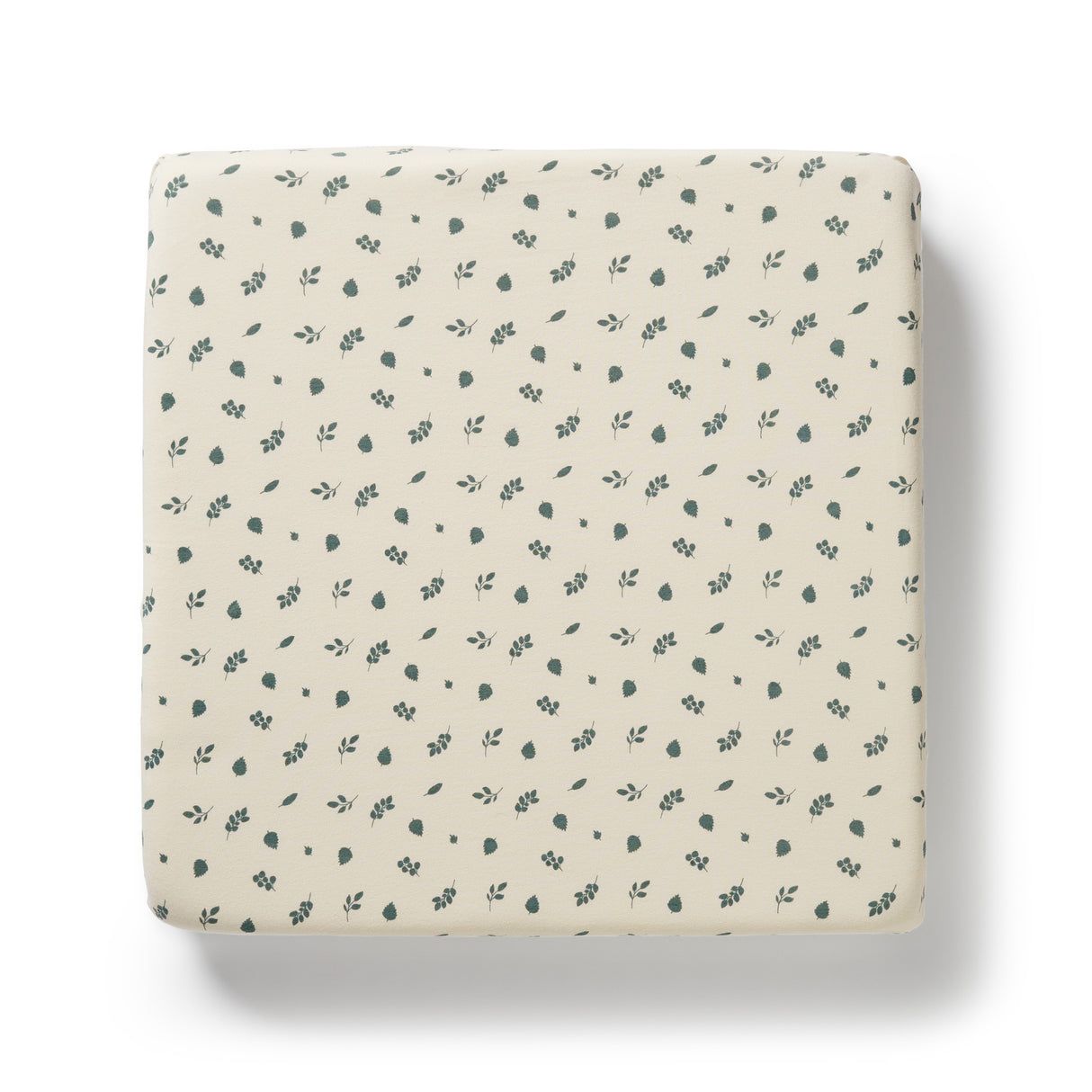 Wilson + Frenchy Organic Cotton Jersey Fitted Cot Sheet - Twilight Leaf