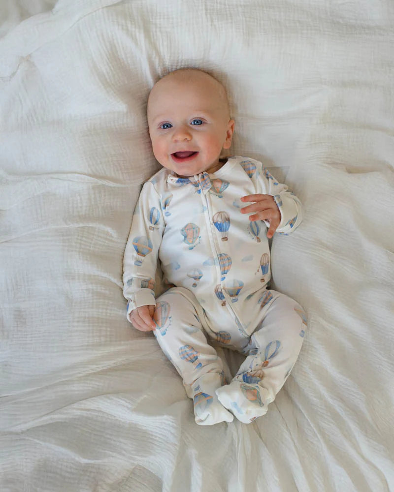 Minihaha Sky High Organic LS Zipsuit