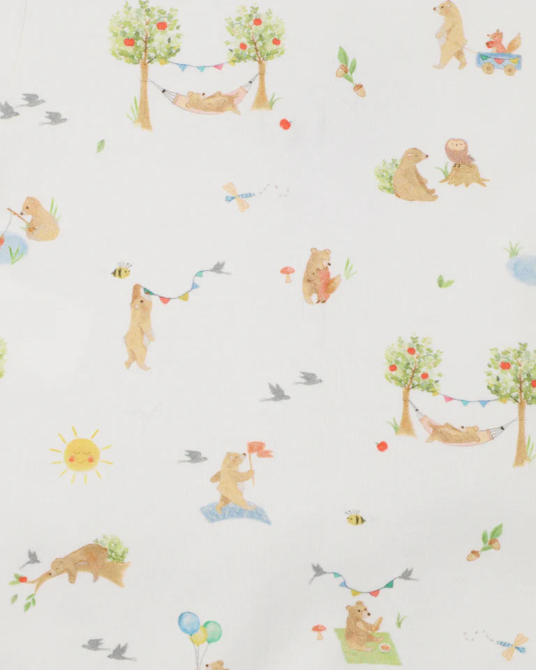 Minihaha Bear Organic LS Zipsuit