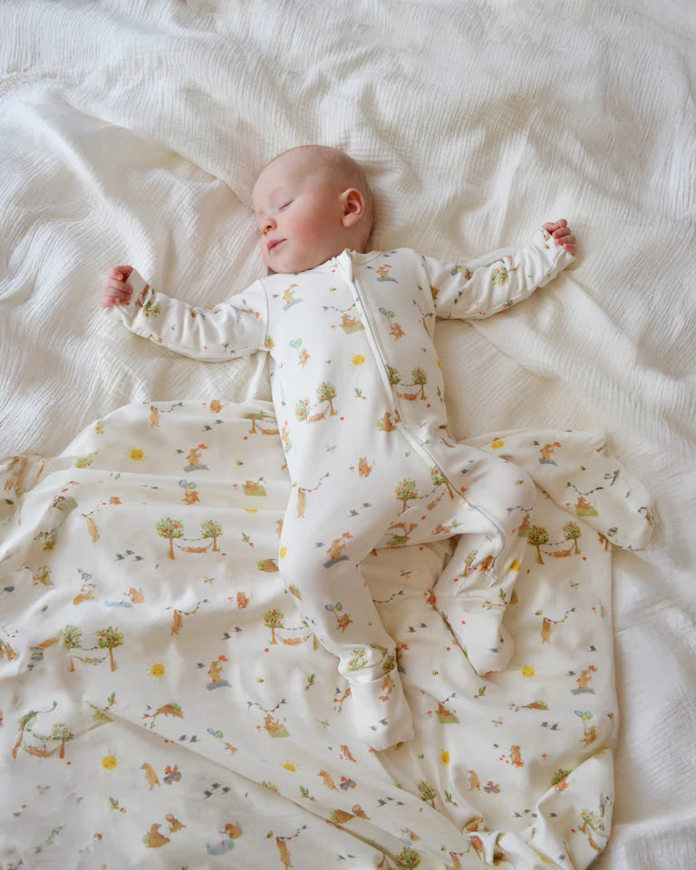 Minihaha Bear Organic LS Zipsuit
