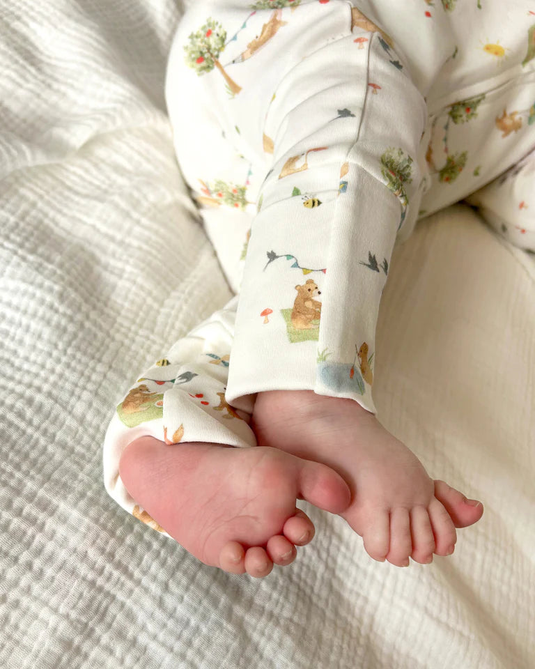 Minihaha Bear Organic LS Zipsuit