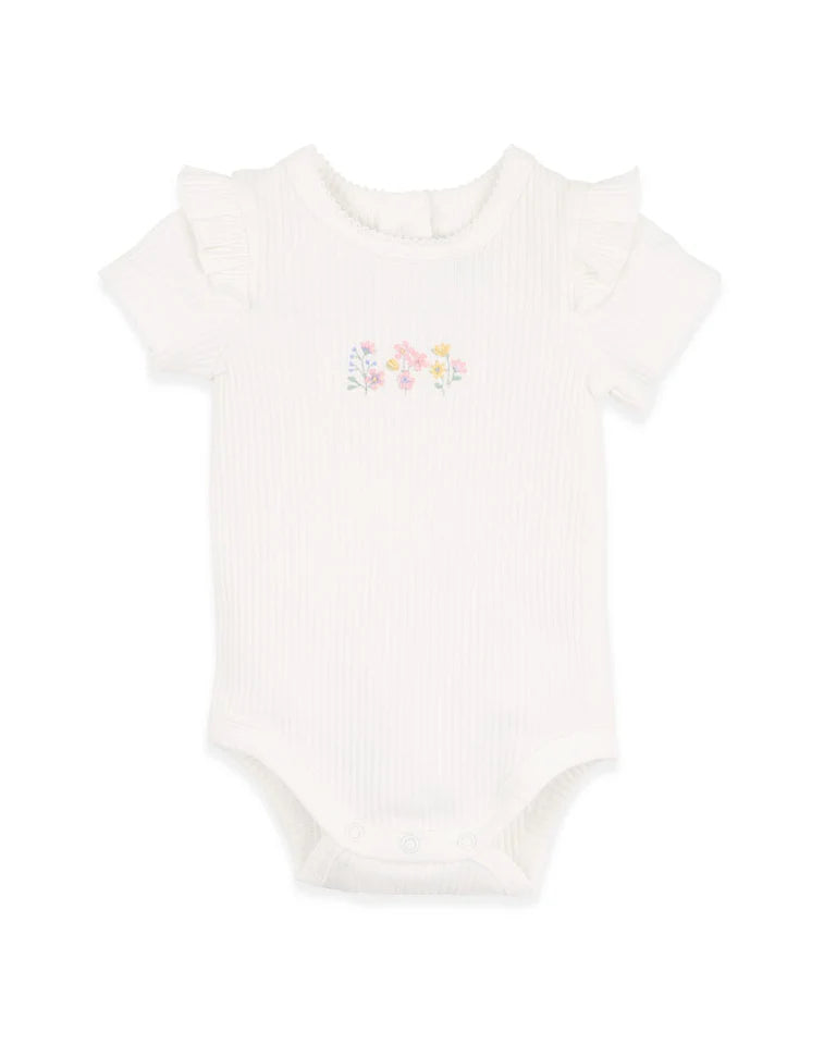 Minihaha Bonnie Organic Embroidered Bodysuit