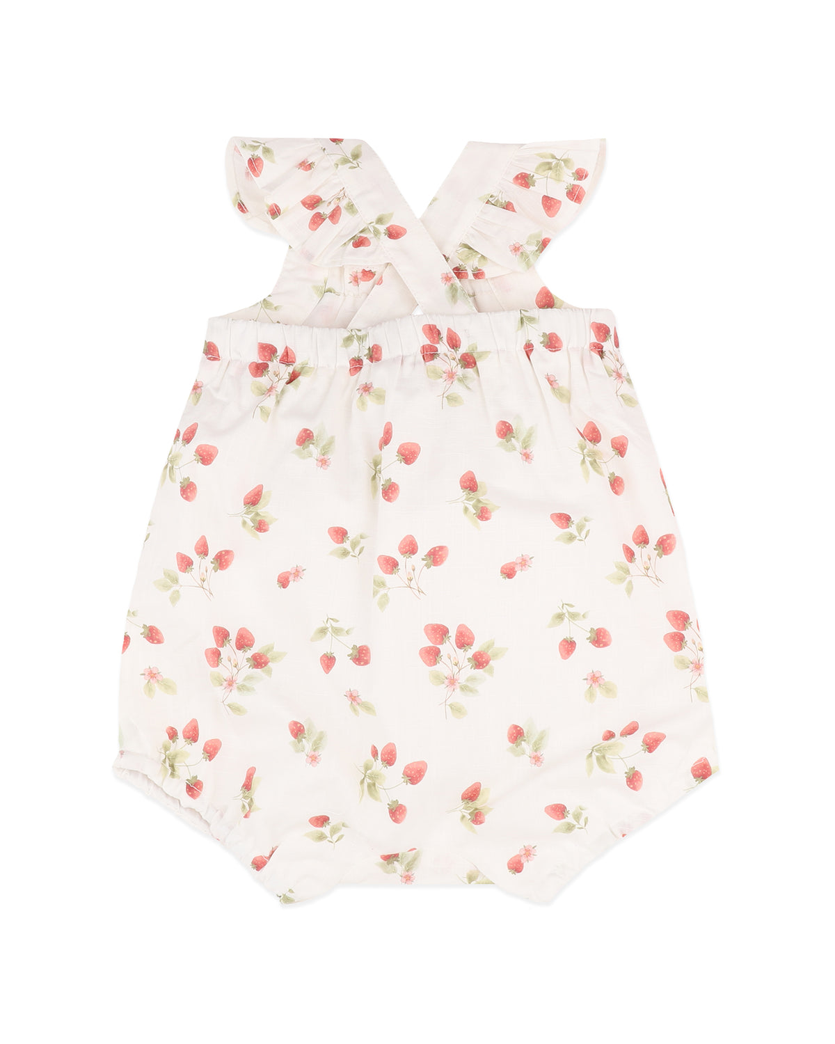 Minihaha Poppy Strawberry Print Romper
